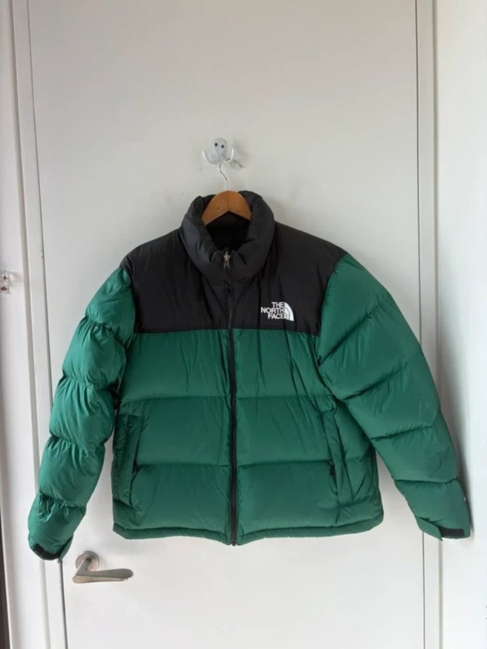 The North Face 1996 Retro Nuptse 700 Down Jacket Dark Green Black XL